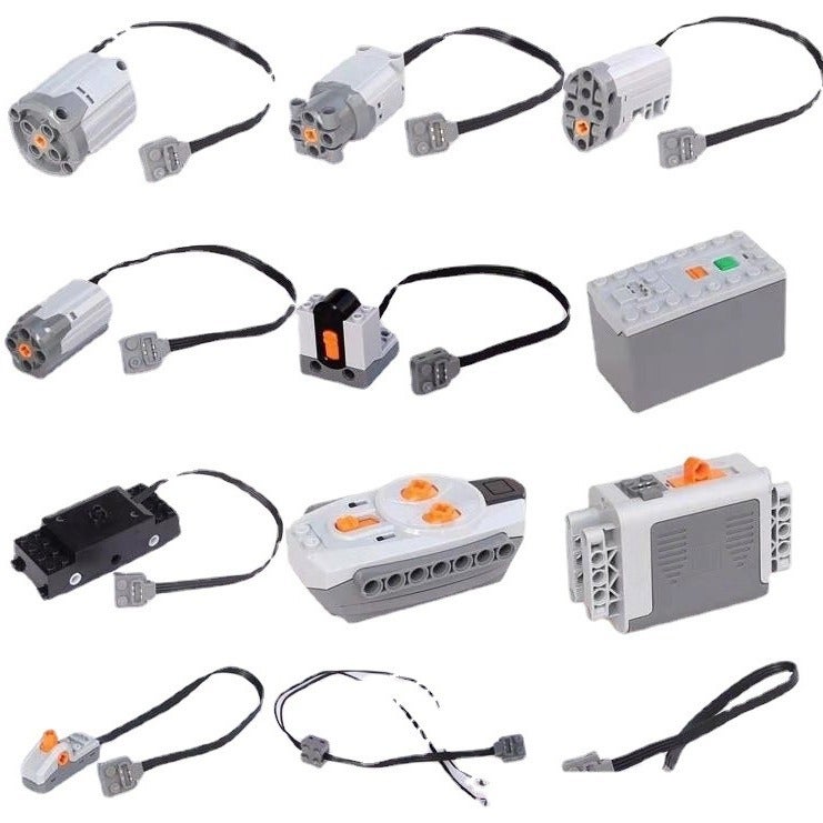 Building Block Motor Power Set Moc Technology Pf Parts Building Block M Xl Monster Lithium Battery Toy - Image 2